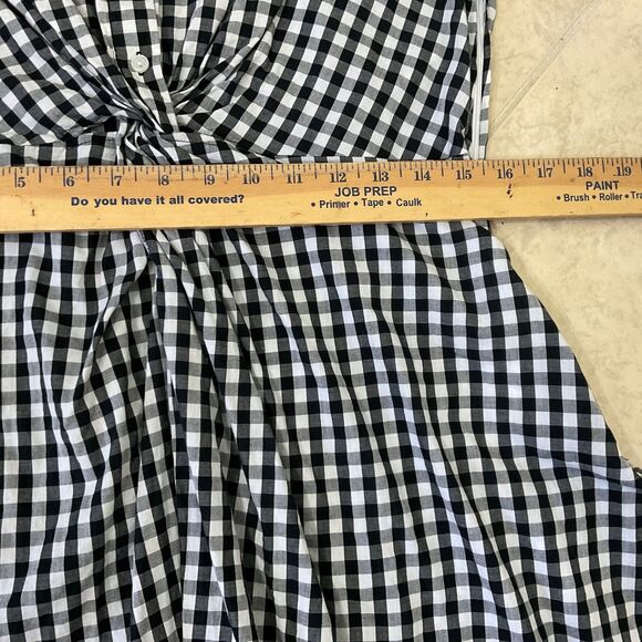 Sequin Hearts Rodeo Western Dress Jr. Size 13 Boho Front twist button gingham - Picture 6 of 12